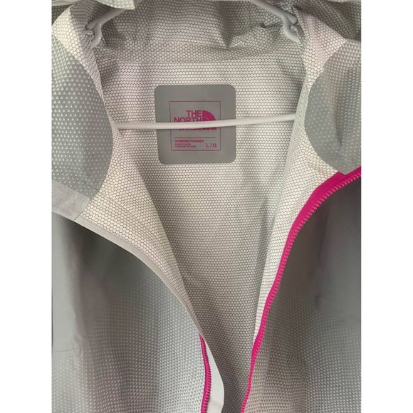 NEW Women's Small | THE NORTH FACE Waterproof Hooded Jacket Coat | Grey Pink - Picture 7 of 8
